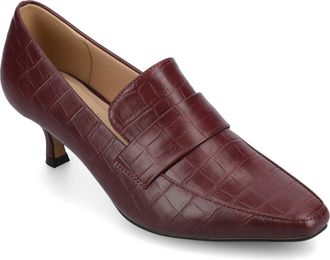 Journee Collection Womens Celina Wide Width Kitten Heel Pumps