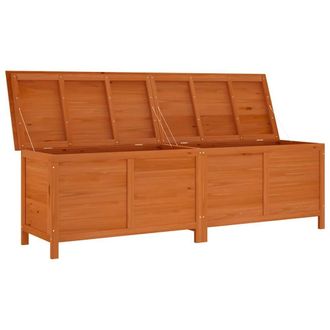 Berkfield Home Garden Storage Box Brown 198.5x50x56.5 cm Solid Wood Fir