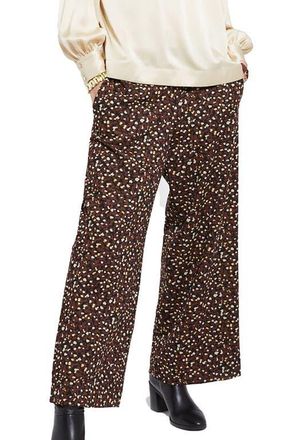 ottod'Ame Soft Palazzo Pants in Brown at Nordstrom, Size 42 It