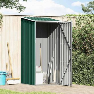 Berkfield Home Garden Shed Green 87x98x159 cm Galvanised Steel | Size: 87 x 98 x 159 cm