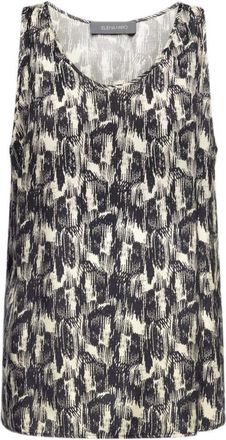 Elena Miro Tops, Dames, Zwart, 4Xl, Top met print