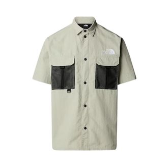 The North Face Zomer Grijs Shirt Unisex NSE Stijl - Heren - Korte mouwen Overhemden - Grijs - M - Overhemden