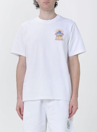 Casablanca T-shirt in cotone organico con scollo a girocollo e stampa logo