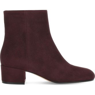 Gianvito Rossi Joelle 45 Booties in Burgundy Suede Leather at Nordstrom, Size 35.5