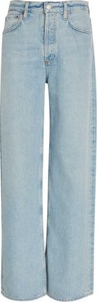 A Gold E Agolde Ren Wide-leg Jeans - Light Blue - 27 (W27 / UK8-10 / S)