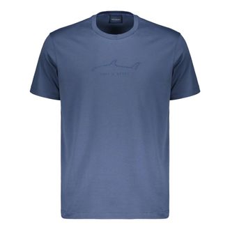 Paul & Shark Soft Cotton Comfort T-shirt - male - Paul & Shark - T-Shirts - Blue - 2XL - Tops