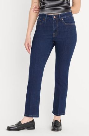 Good American Good Petite High Waist Straight Leg Jeans in Indigo1153 at Nordstrom, Size 00