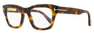 Tom Ford Unisex Blue Block Signature Eyeglasses TF6036-B 053 Blonde Havana 52mm