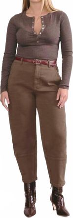 Everlane Womens The Utility Relaxed Barrel Organic Cotton Pants In Cocoa