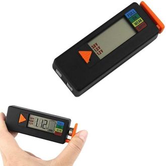OEM Comprobador Digital De Bater&iacute;as Con Pantalla Lcd Para Medir La Carga De Pilas Aa, Aaa Y De 9v, Con Un Rango De Medici&oacute;n De 1,5 A 9v. Port&aacute;til, De Tama