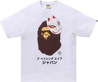 A Bathing Ape Japanese Fox Mask Tee White 1K72-110-133-WHITE