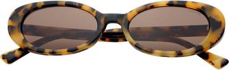 Freyrs Eyewear Mimi Small Oval Sunglasses in Milky Tortoise at Nordstrom