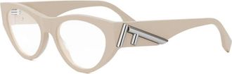 Fendi Ladies Black Cat Eye Eyeglass Frames FE50092I 057
