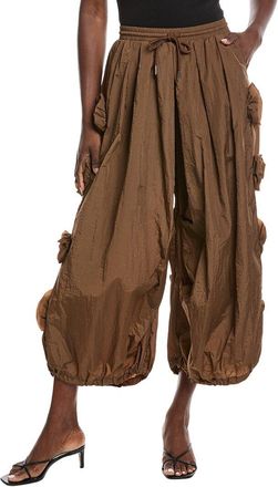 Gracia Flower Applique Parachute Pant