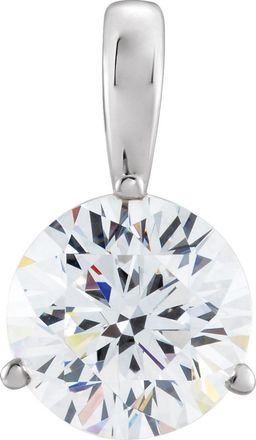 Diamond2Deal 14k White Gold 3/4 CT Lab-Grown Diamond Pendant