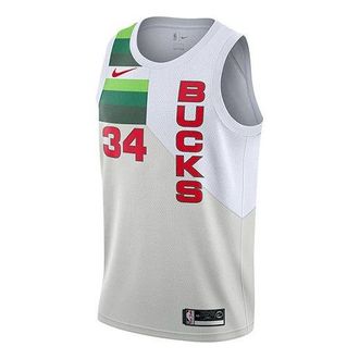 Nike NBA Giannis Antetokounmpo Milwaukee Bucks 2018/19 Authentic Jersey 34 BQ1165-100