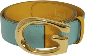 Gucci Cintura alta in pelle con logo G Pre-owned - - Pre-owned - Donna - Multicolore - ONE SIZE