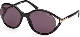 Tom Ford FT 1090 01A 59mm Womens Oval Sunglasses