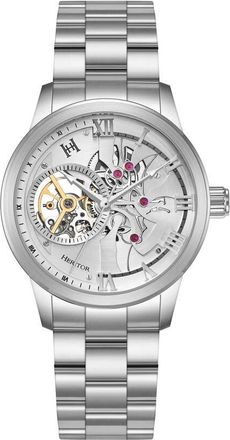 Heritor August Automatic Silver Dial Mens Watch HERHS4802