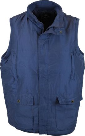 KAM Mens Sleeveless Jacket Quilted Padded Bodywarmer Gilet for Men, Navy Colour, Size-XL