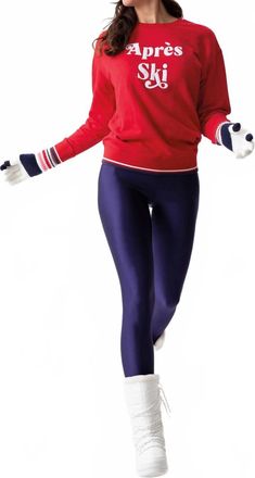 Shiraleah après Ski Sweatshirt In Red