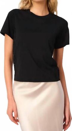 Cami NYC Ebra Cotton Tee In Black