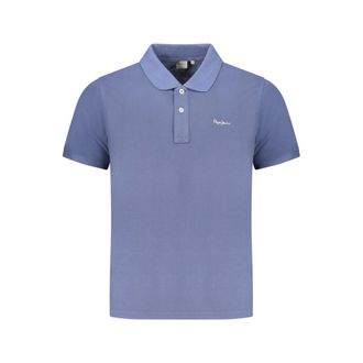 Pepe Jeans London Blauwe Katoenen Herenpolo