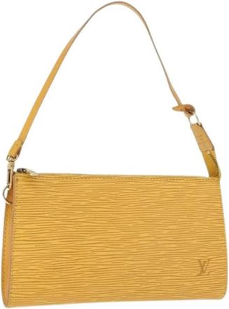 Louis Vuitton Pre-owned Vintage Epi Pouch - Dames - Vintage Schoudertas - Geel - ONE Size - Leer - Vintage