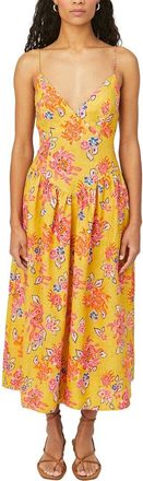 Rhode Resort Sophie Linen Midi Dress
