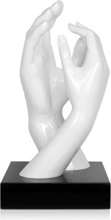 ADM Design-Skulptur Touching Fingers - Weiss