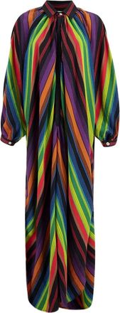 Marrakshi Life Abito lungo a righe - Multicolore