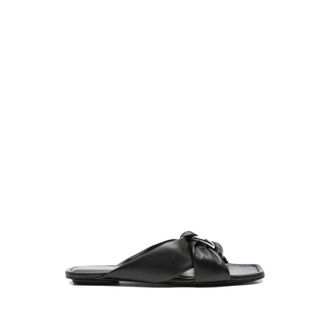 Stuart Weitzman Schoenen, Dames, Zwart, 38 1/2 EU, Leer, Slippers