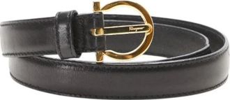 Ferragamo Pre-owned Belts, female, Black, Size: ONE SIZE Pre-owned Leather belts