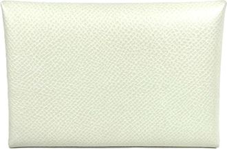 Hermès Light Green Epsom Leather Coin Purse/Coin Case (Pre-Owned)