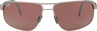 Maui Jim 63mm Polarized Metal Frame Sunglasses in Grey Grey Rose at Nordstrom Rack