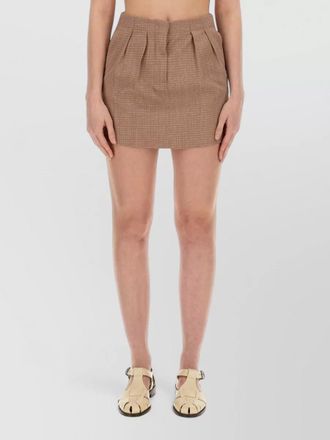 Alysi high-rise cotton mini skirt