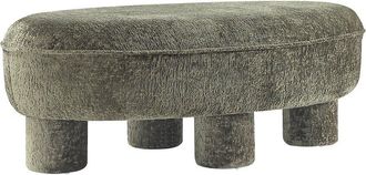 Manhattan Comfort Tribeca Chenille Accent Ottoman