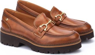 Pikolinos Womens Vicar Leather Loafers In Brandy