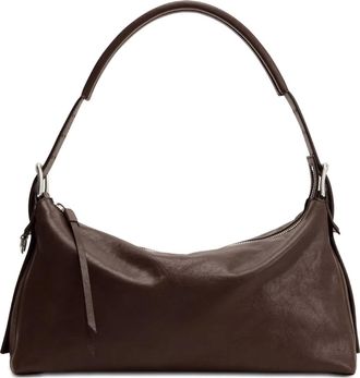 Christophe Lemaire Borsa a spalla con cintura - Marrone