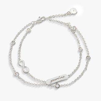 Alex and Ani Grandma Infinity Chain Bracelet, Adjustable in Silver at Nordstrom
