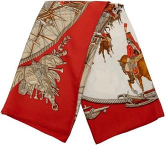 Herm&egrave;s Pre-owned Scarves, female, Red, Size: ONE SIZE Pre-owned Vintage Scarf