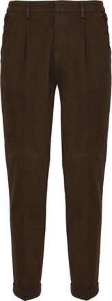 Fay Slim Capri Pants In Cotton Gabardine