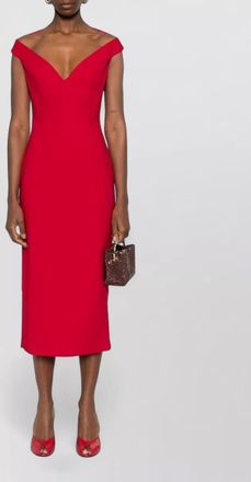 Solace London sleeveless v-neck midi dress