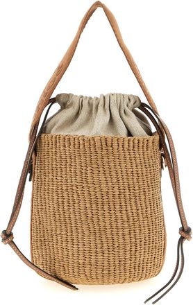 Chlo&eacute; Natural Woody Small Bucket Bag
