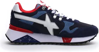 W6YZ Blauwe Sneakers voor Mannen Ss 23 - Heren - Sneakers - Blauw - 40 EU - Leer - Schoenen