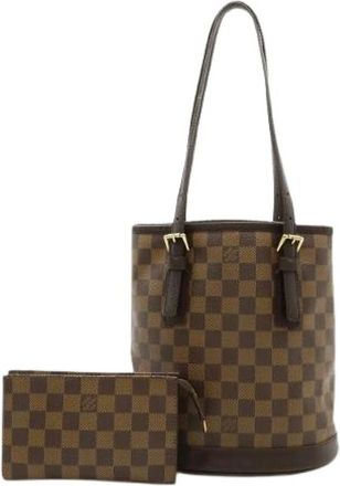 Louis Vuitton Pre-owned Bucket Bags, female, Brown, Size: ONE SIZE Pre-owned Vintage Bucket Bag