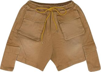 Rhude drawstring cargo shorts - Brown