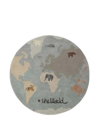OYOY The World rug (120cm) - unisex - Cotton/Wool - One Size - Pink