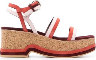 Ferragamo 75Mm Mysen Wedge Sandals