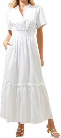 Sugarlips Tamia Poplin Maxi Dress In White